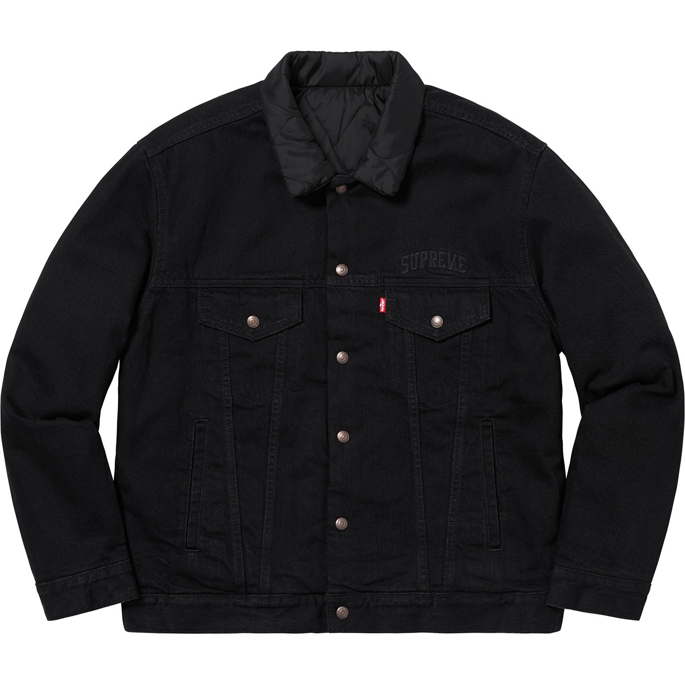 Supreme®/Levi's® Quilted Reversible Trucker Jacket view 3